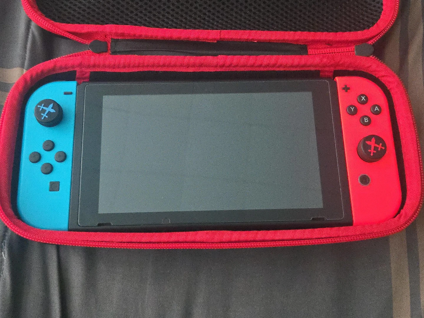 Nintendo Switch Console with Red Carrying Case