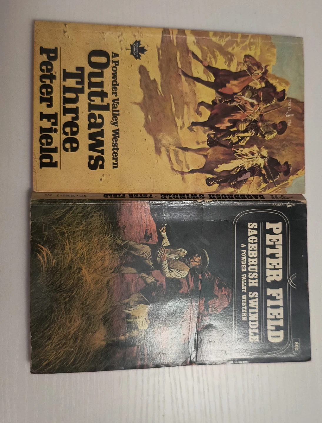 Peter Field Western Books: Three Outlaws & Sagebrush Swindle