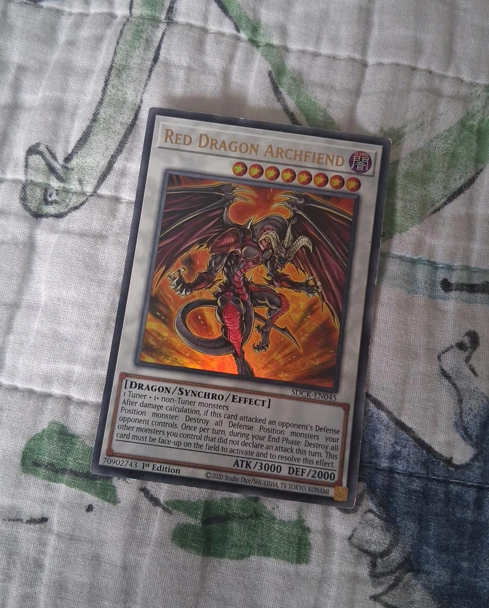Yu-Gi-Oh! Red Dragon Archfiend SDCK-EN045 Card