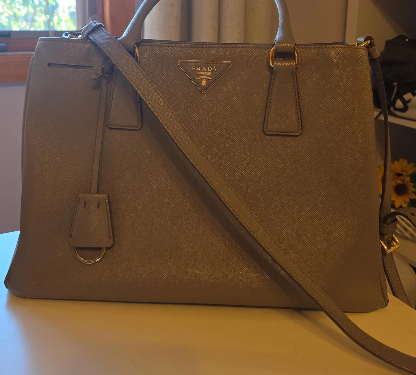 PRADA Saffiano Leather Tote Bag