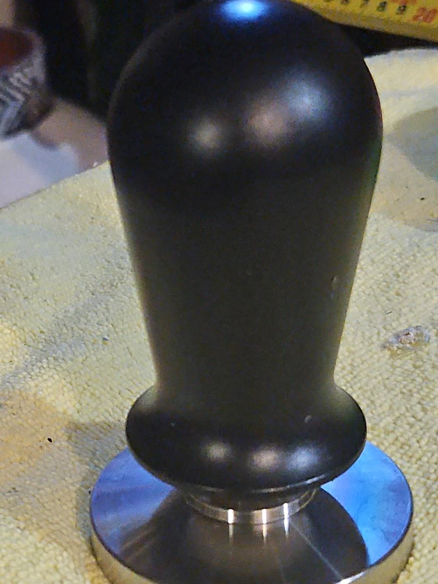 Espresso Tamper with Black Handle