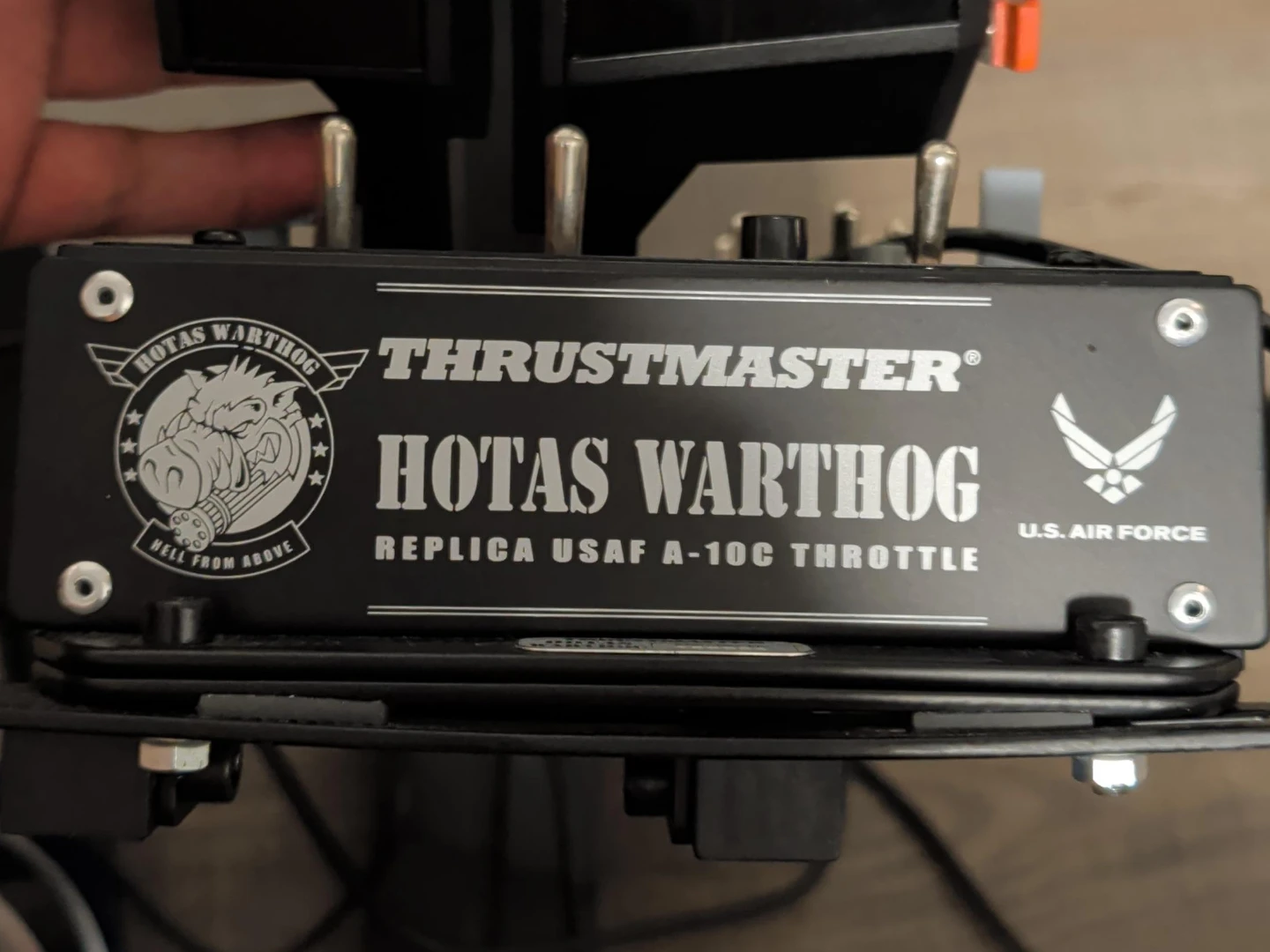 Desk mountable ​Hotas and Rudder Pedal bundle.