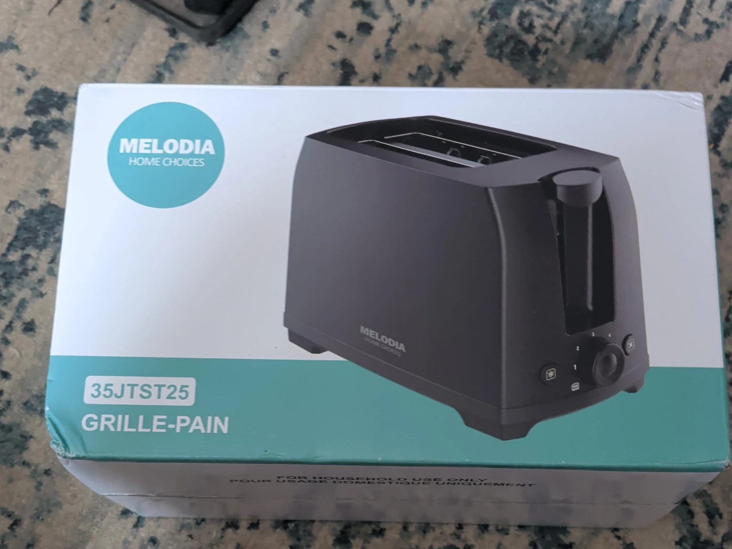 Melodia 2 Slice Toaster - Black