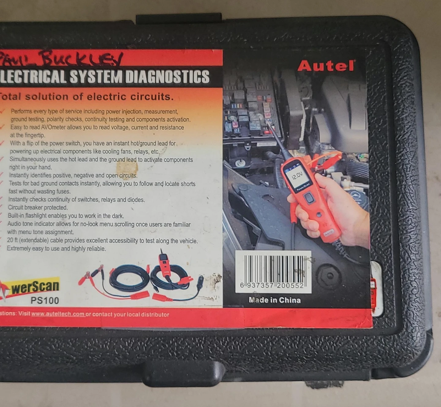 Autel PowerScan PS100 Electrical System Diagnostics Tool