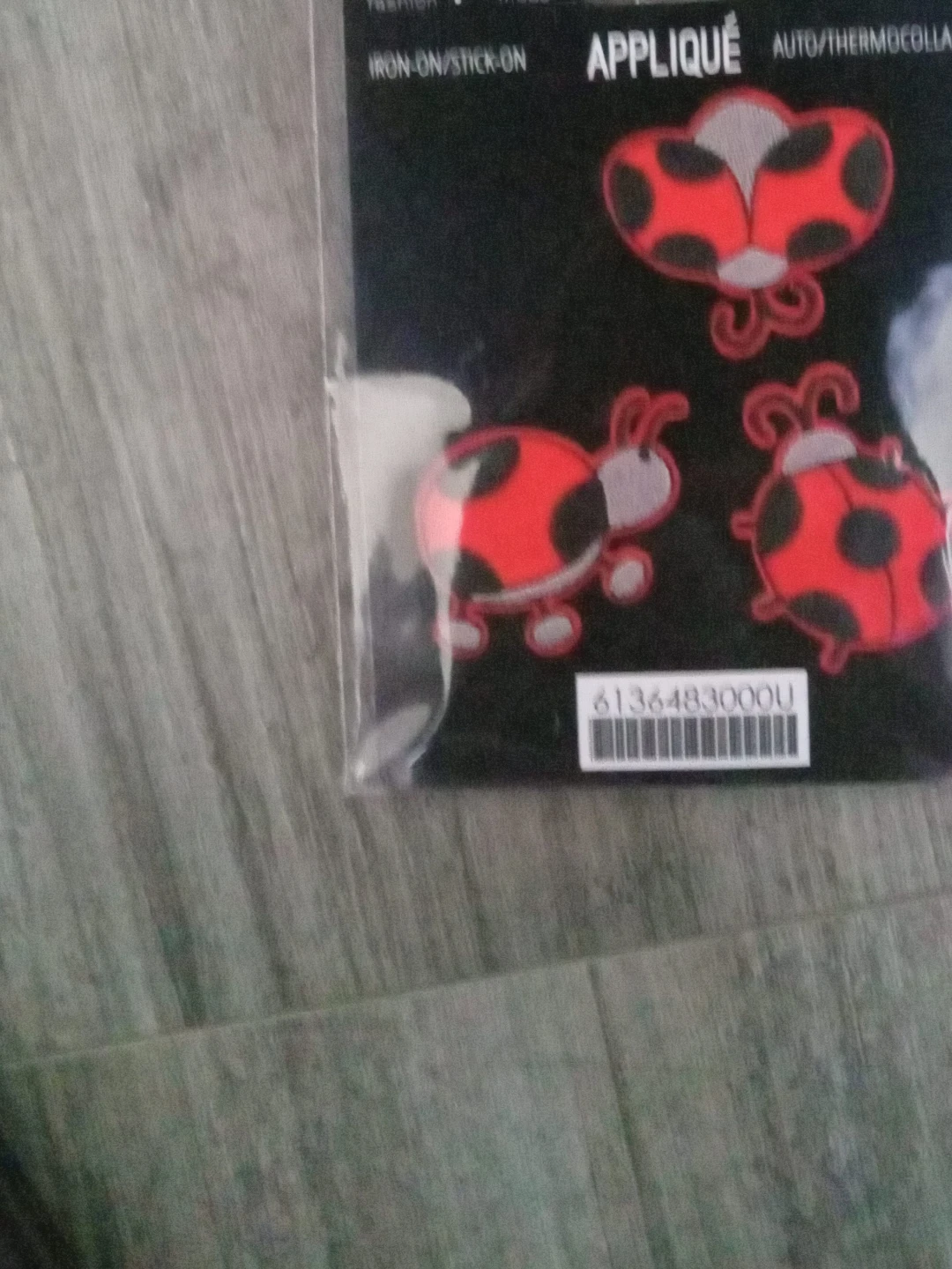 Iron-on Appliqué Patches - Ladybug Design