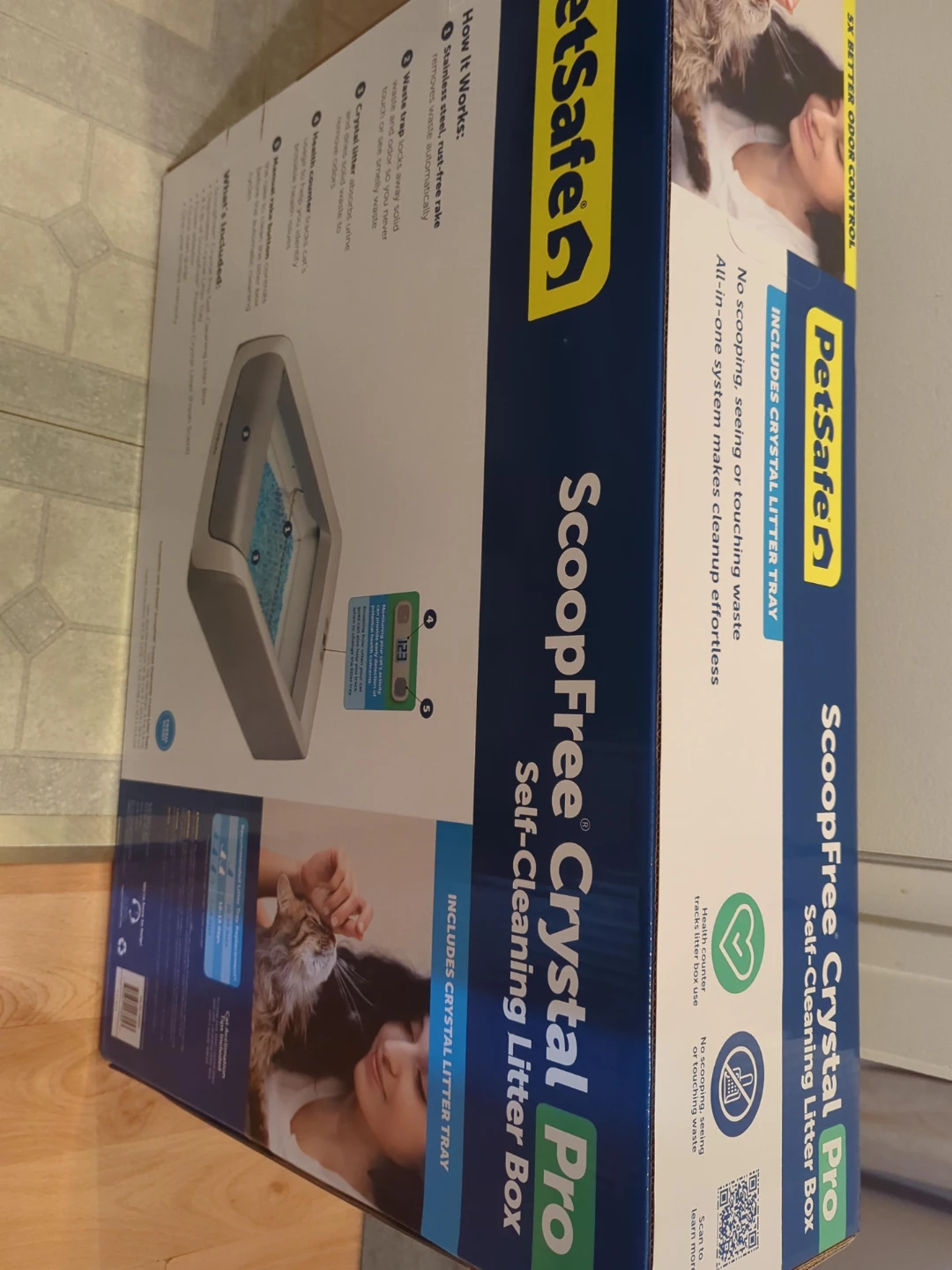 PetSafe ScoopFree Crystal Pro Self-Cleaning Litter Box