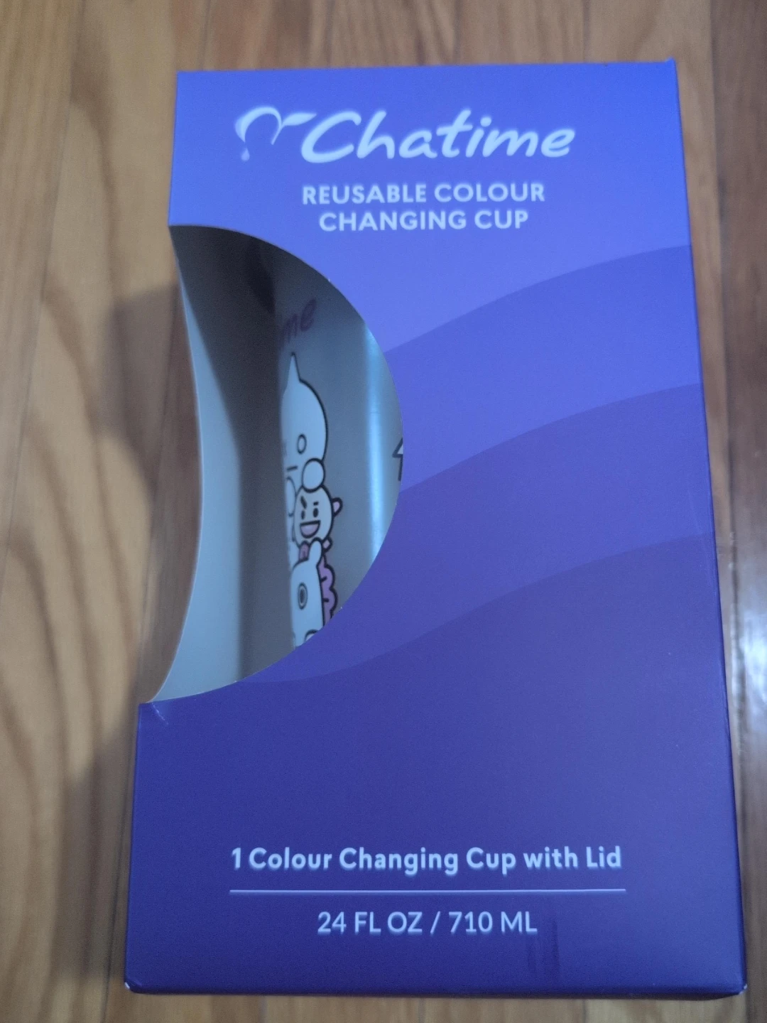BTS Chatime BT21 Reusable Colour Changing Cup 710 ML - photo 3
