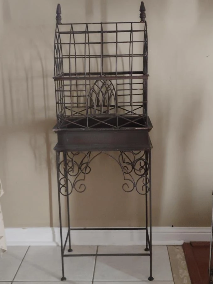 Ornate Metal Plant Stand
