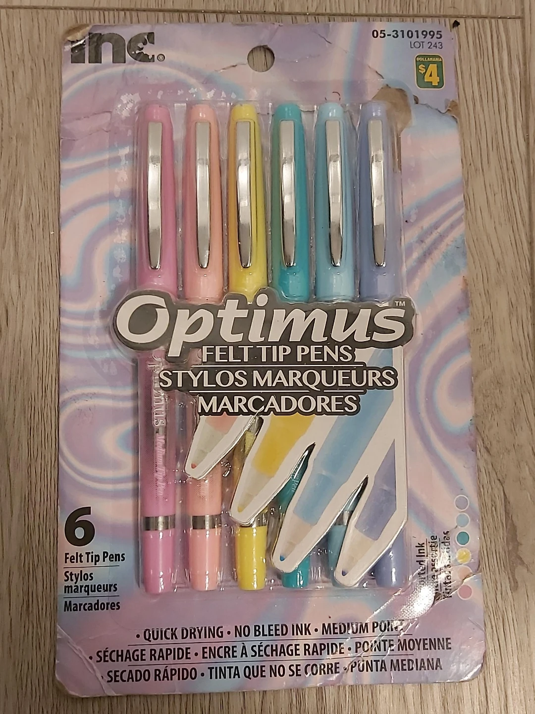 Optimus Felt Tip Pens - Pastel Colours