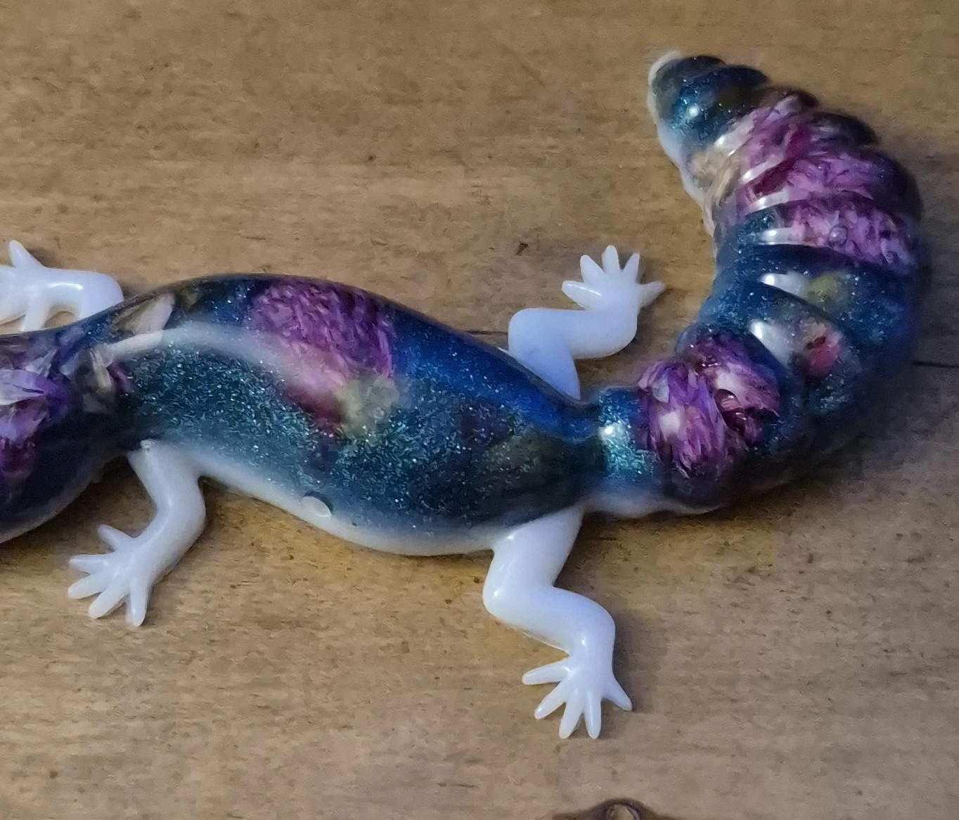 Handmade Resin Gecko Figurines