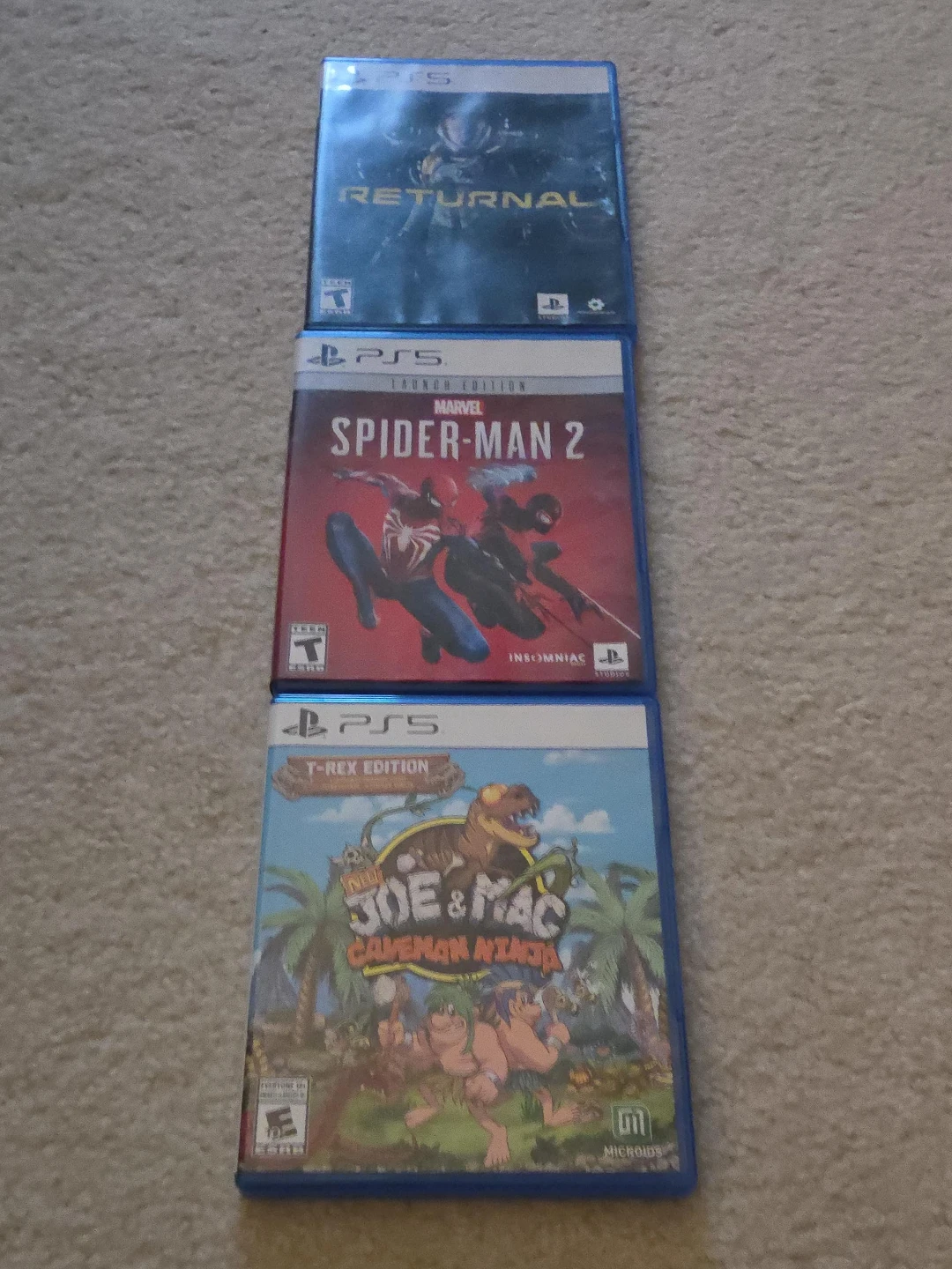 PS5 Games: Returnal, Spider-Man 2, Joe & Mac