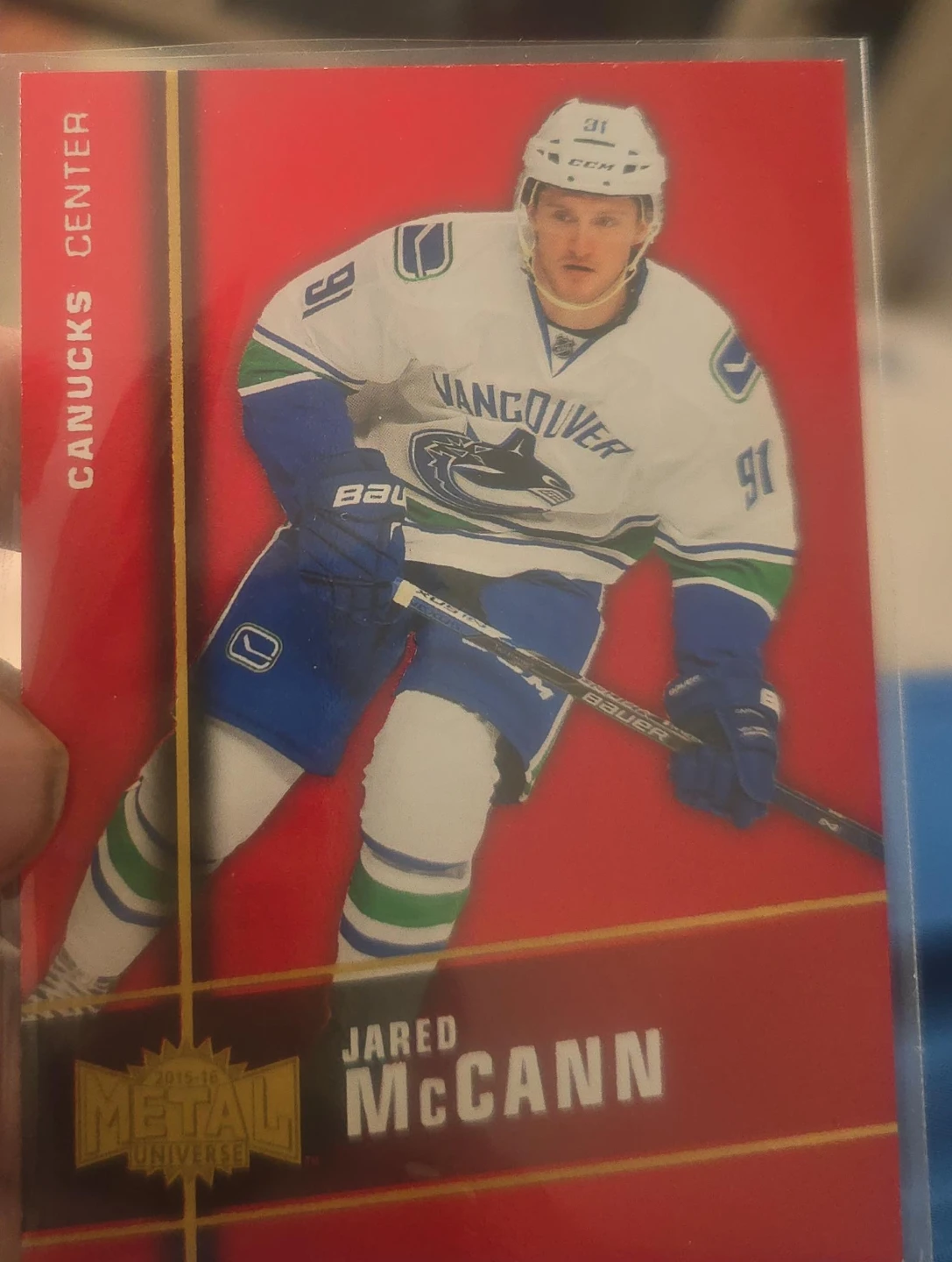2015-16 Metal Universe Jared McCann Hockey Card