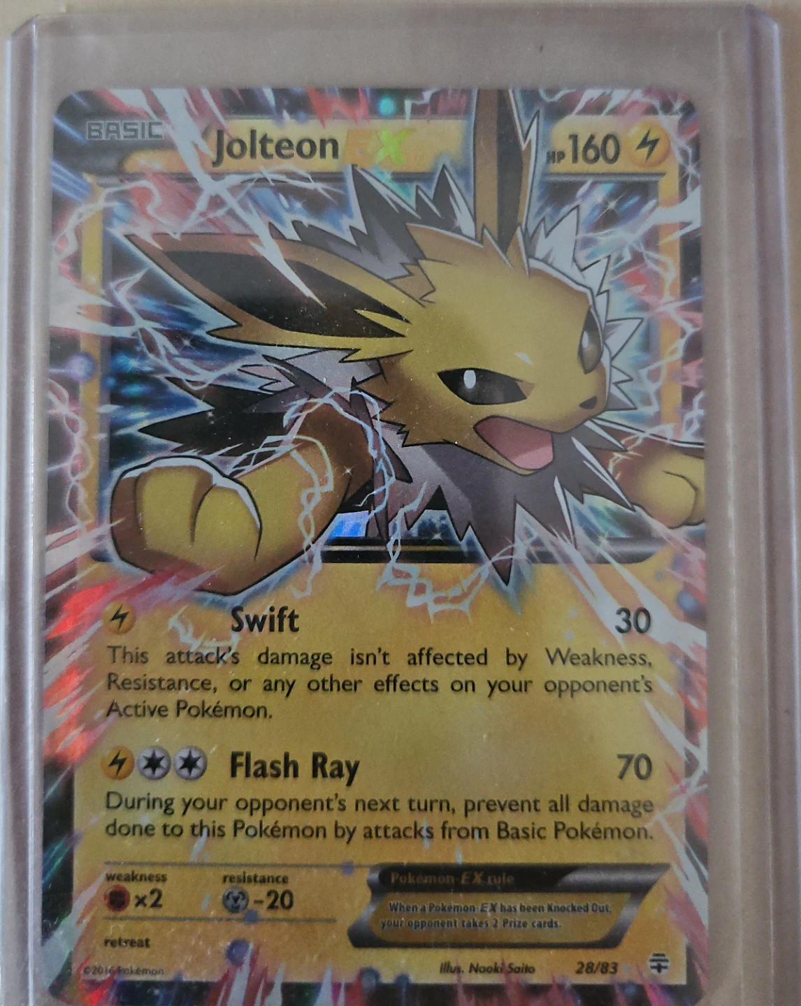 Pokémon Jolteon EX #28/83 – Generations – Ultra Rare