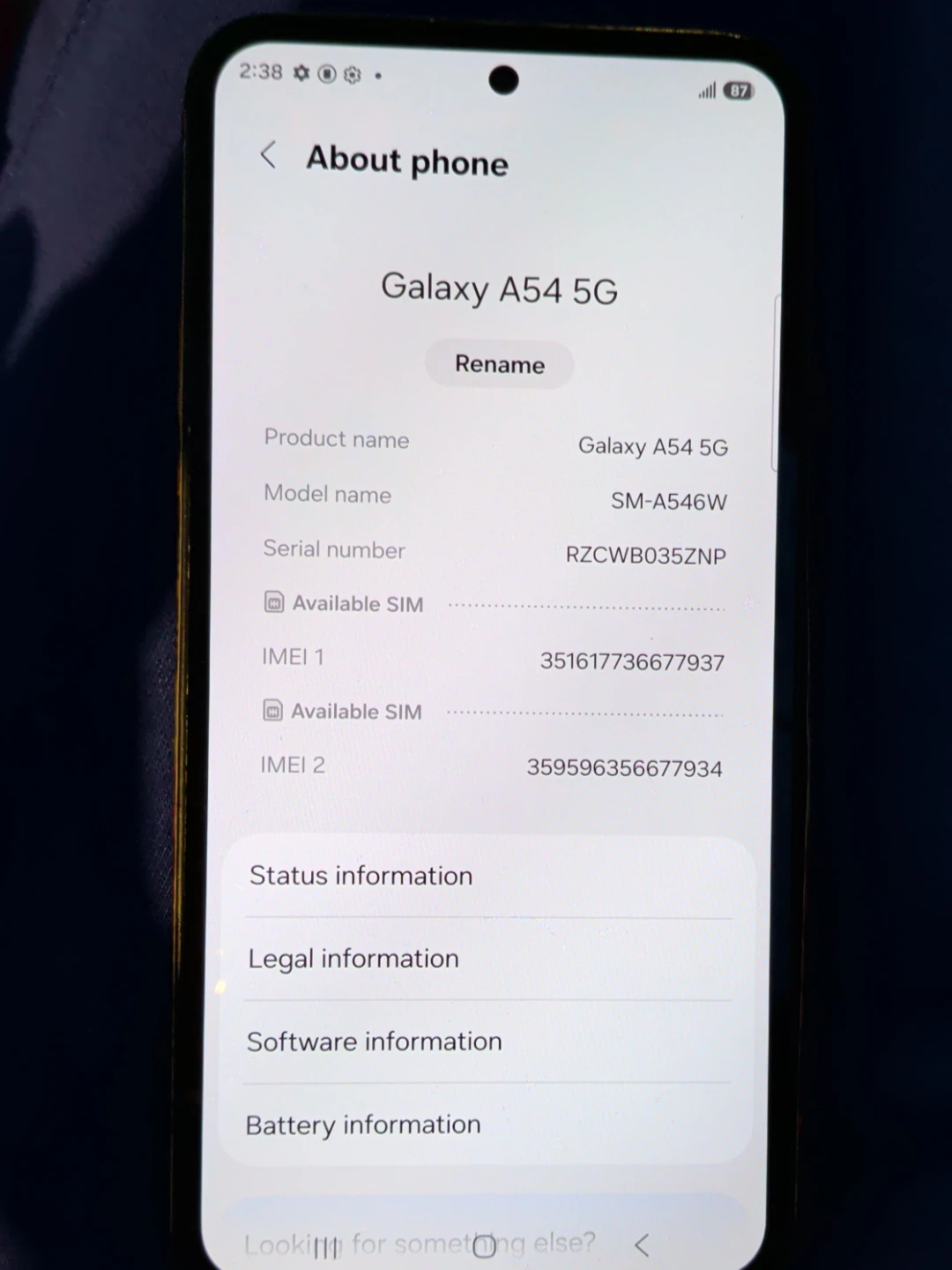 Samsung Galaxy A54 5G Smartphone