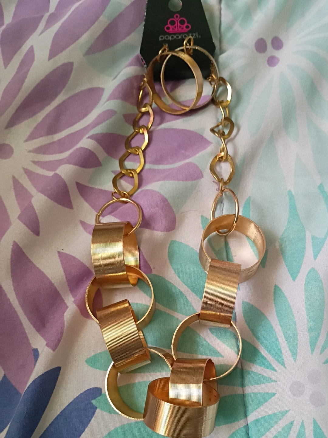 Paparazzi Gold Tone Necklace and Earrings Set