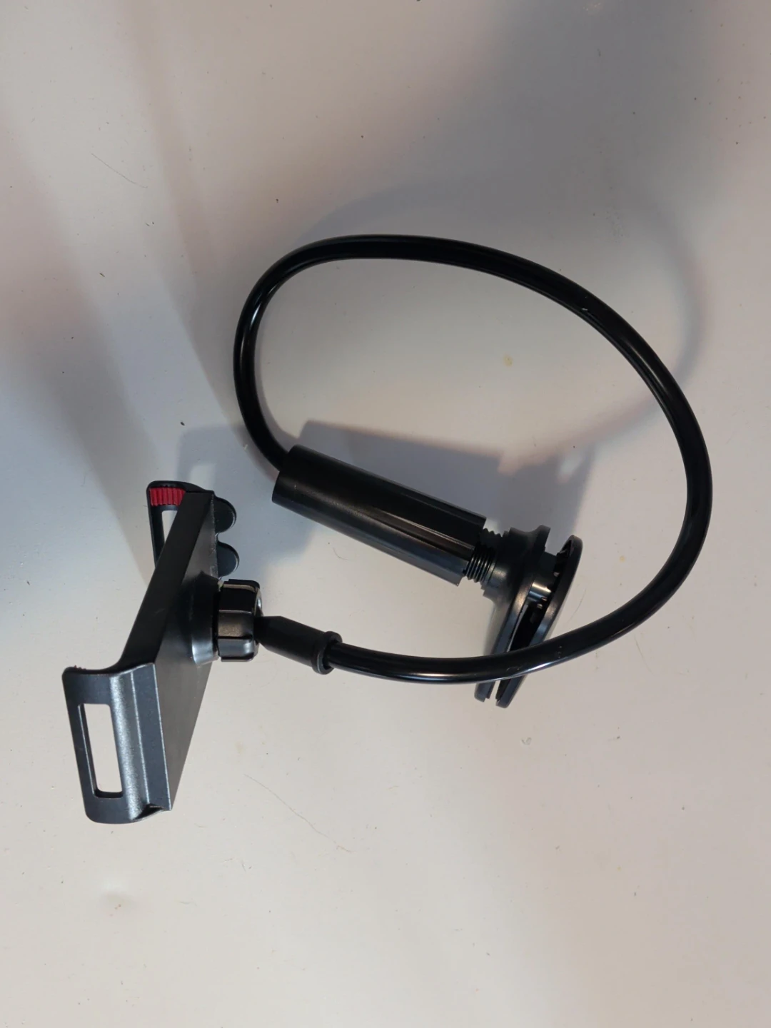 Black Gooseneck Phone Holder with Clamp Mount