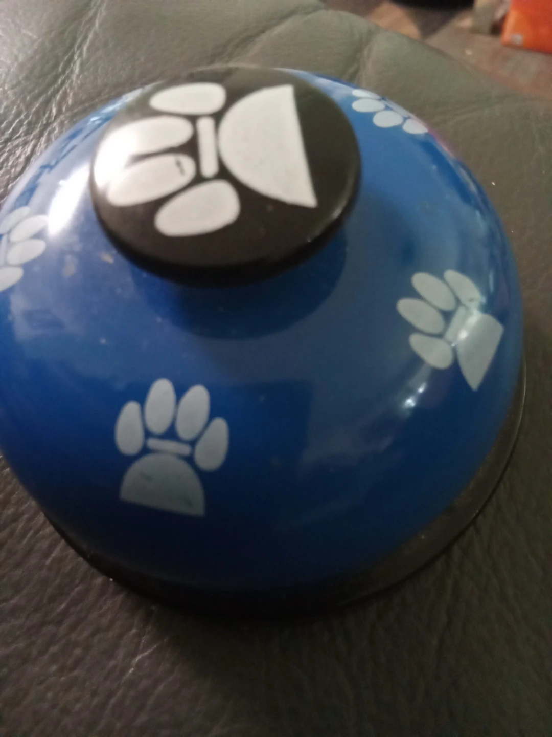 Blue Paw Print Pet Training Bell