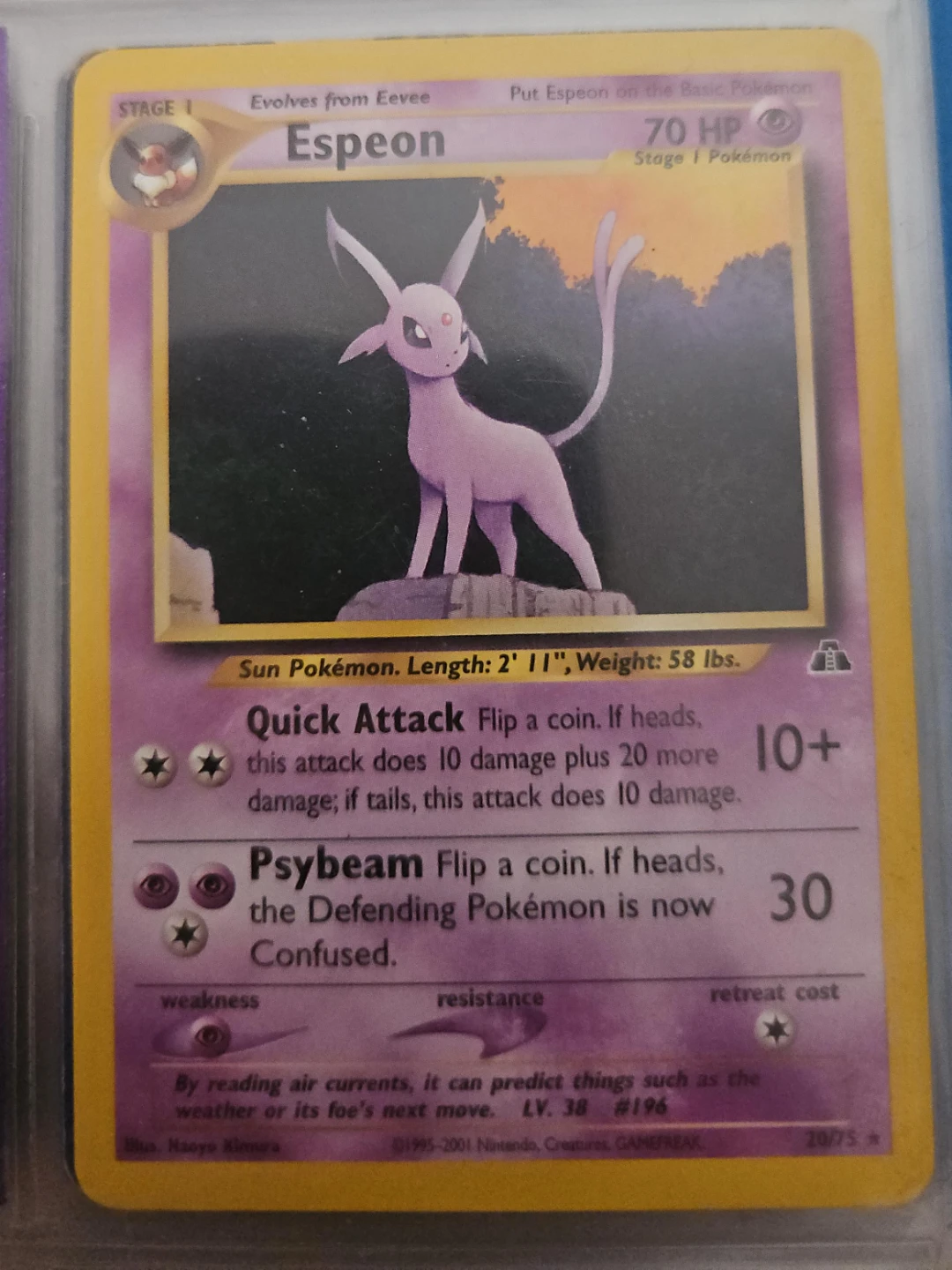 Pokémon Espeon #20/75 – Neo Discovery – Vintage