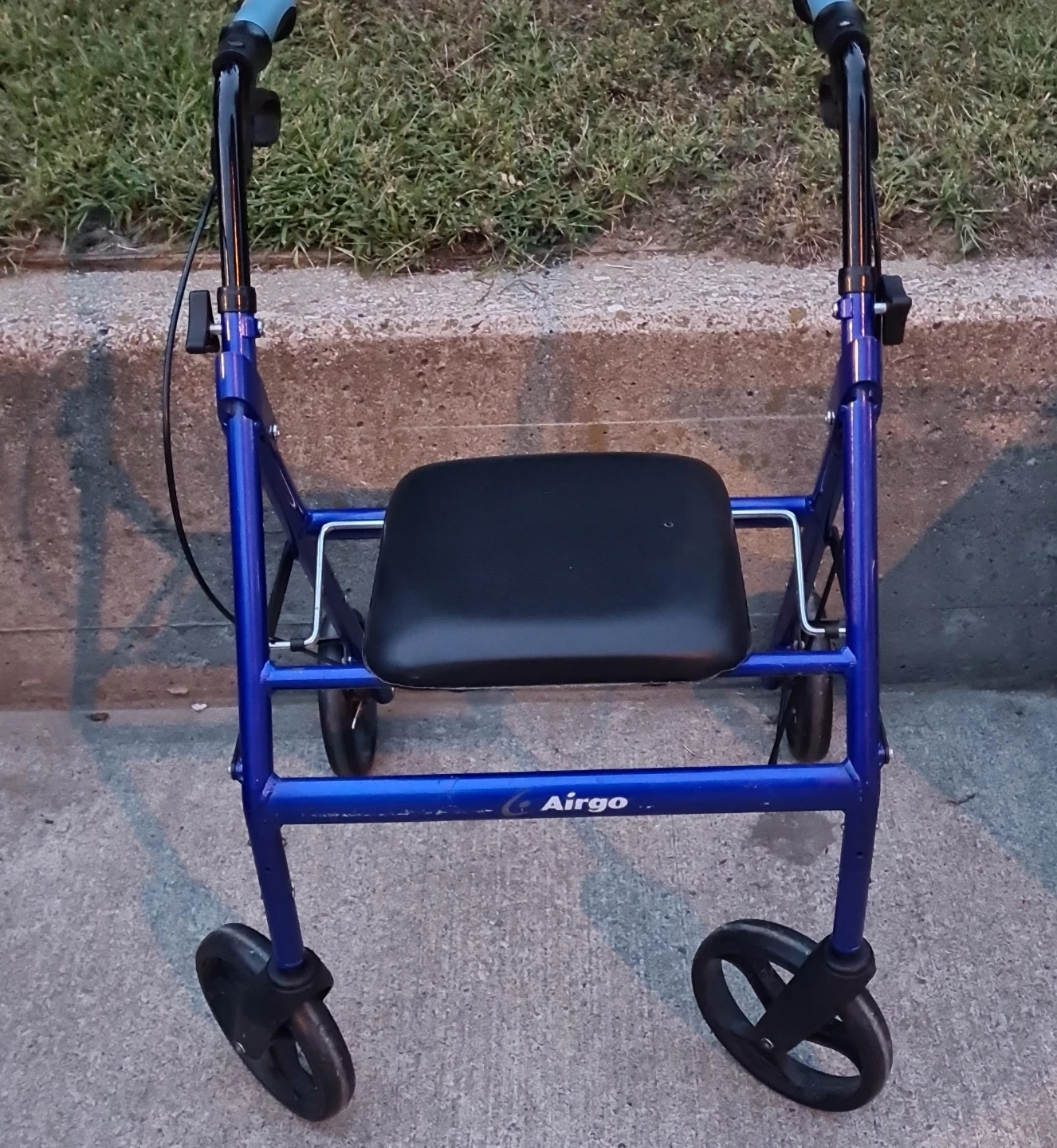 Airgo Blue Walker with Seat