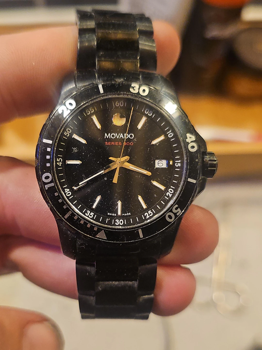 Movado Series 800 Black Watch