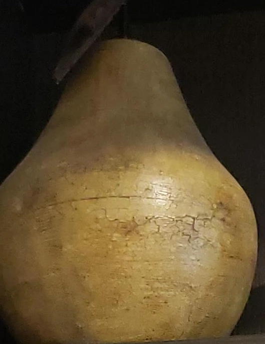 Rustic wooden pear decor