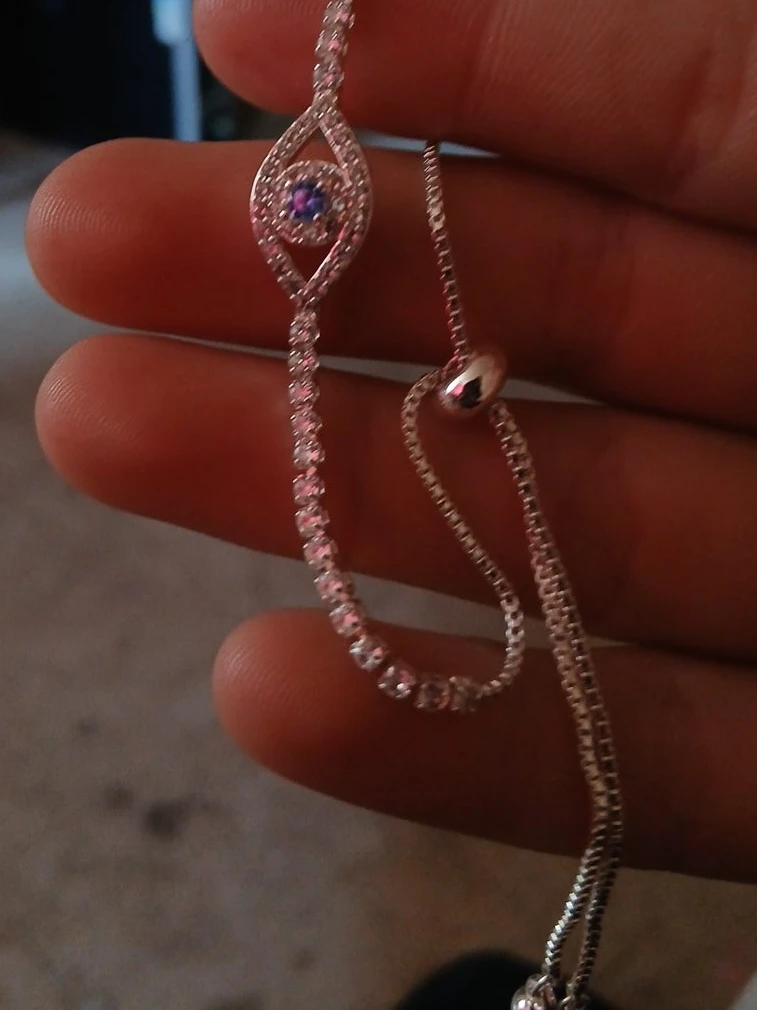 Evil Eye Bracelet with Crystals