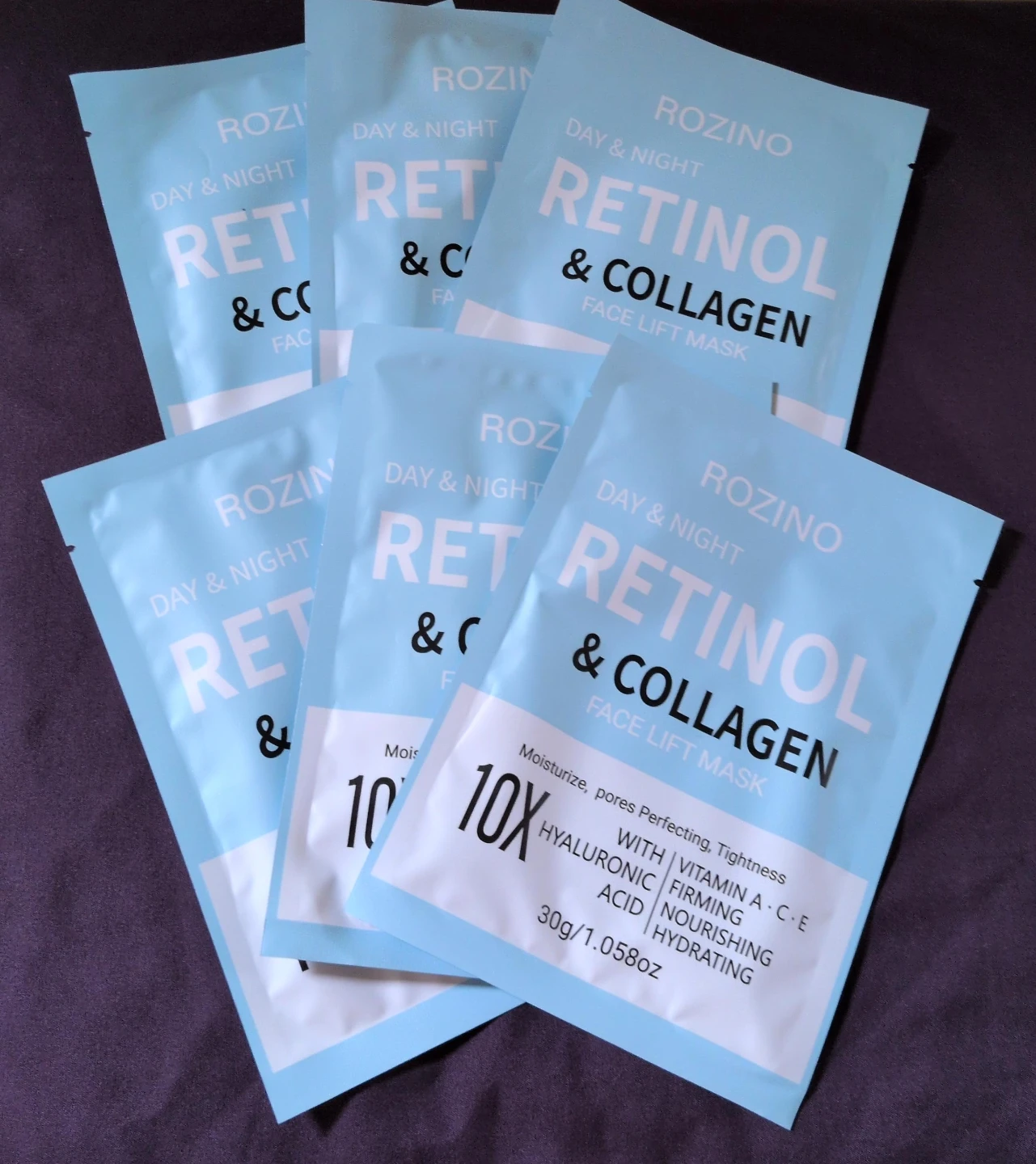ROZINO Retinol & Collagen Face Lift Mask (5 Pack)