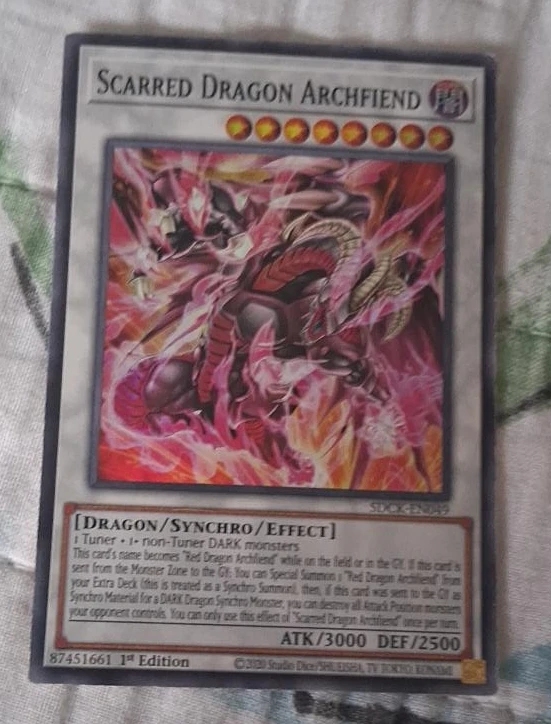 Scarred Dragon Archfiend Yu-Gi-Oh! Card