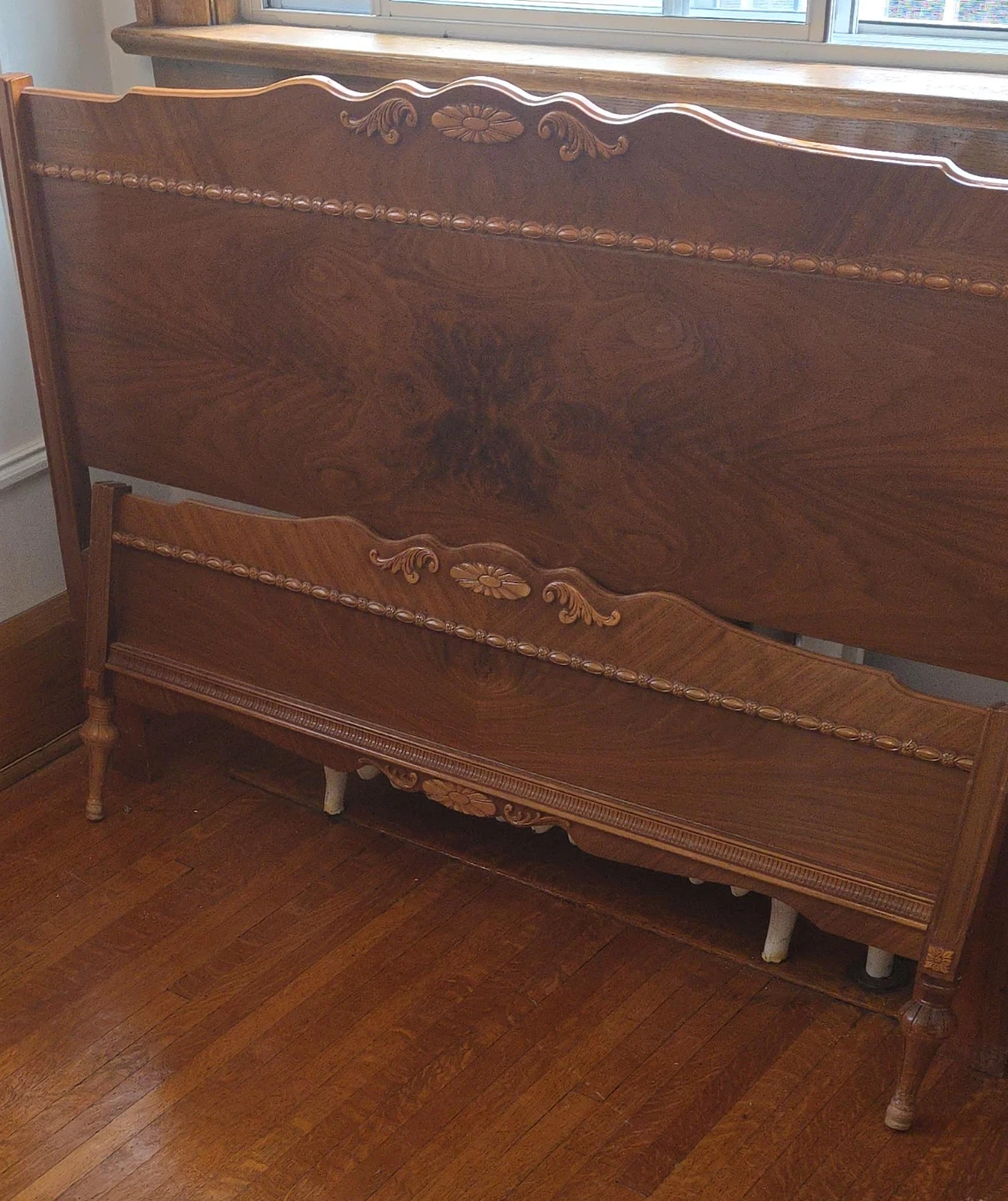 Vintage Wood Bed Frame