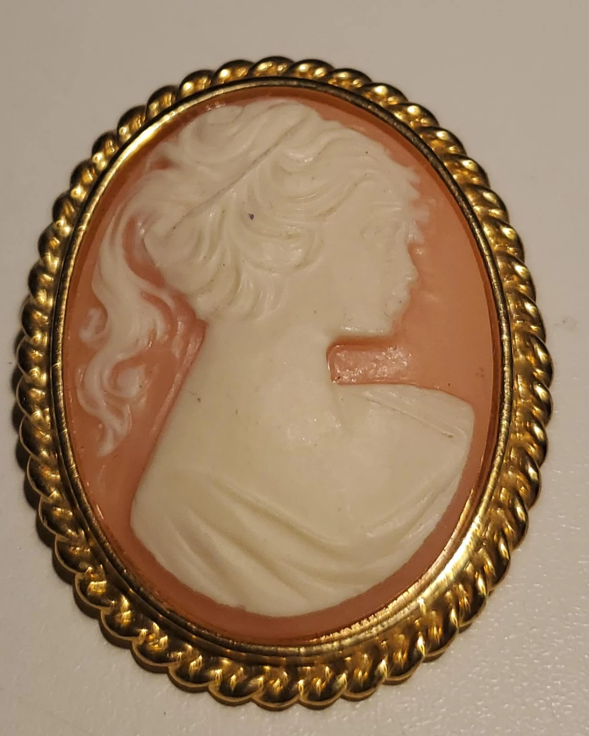 Vintage Cameo Brooch Pin