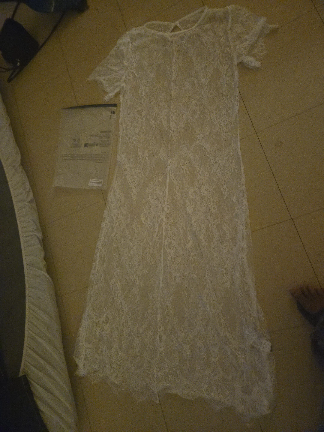 White Lace Maxi Dress