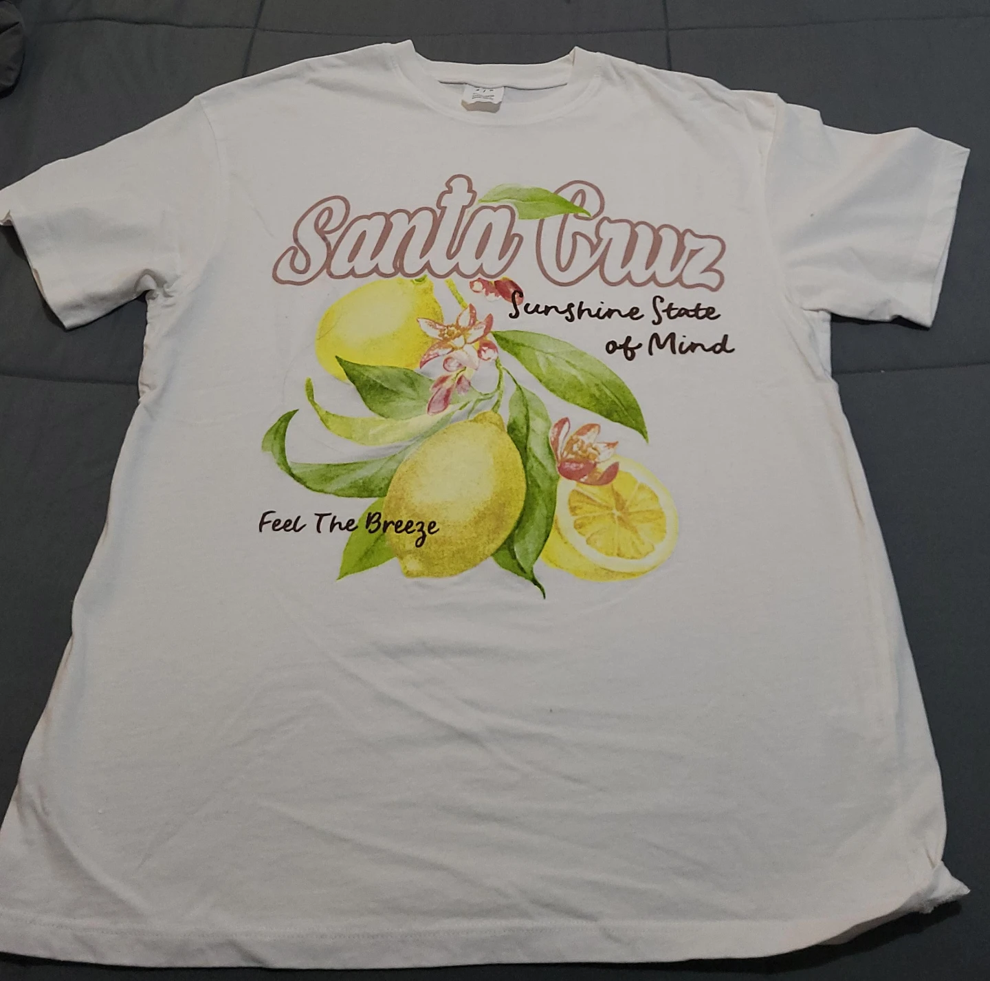 White "Santa Cruz Sunshine State of Mind" T-Shirt
