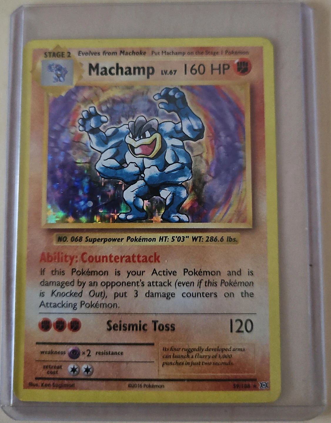 Pokémon Machamp #59/108 – XY Evolutions – Holo Rare