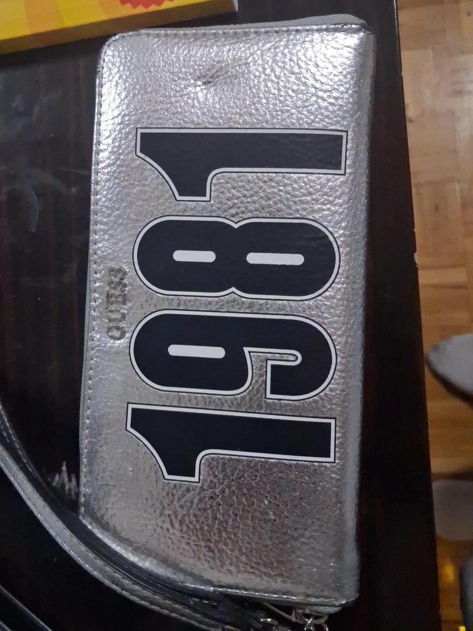 Guess 1981 Silver Wallet