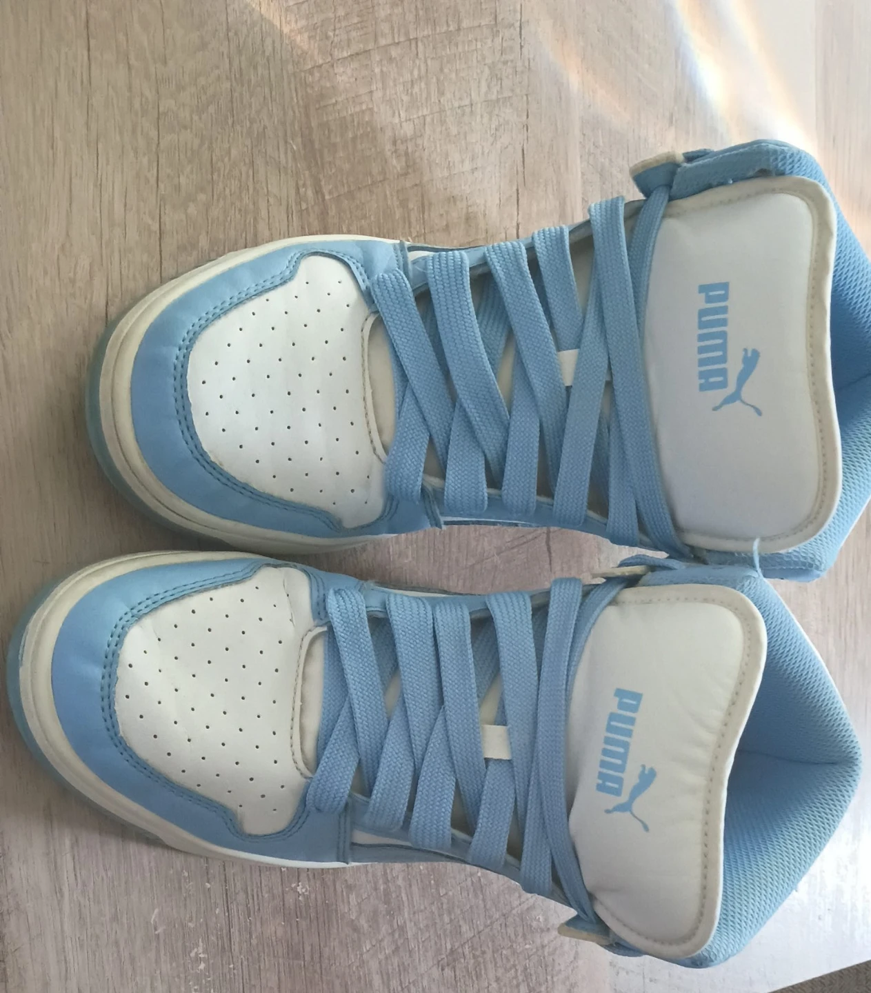 Puma High Top Sneakers - Blue and White