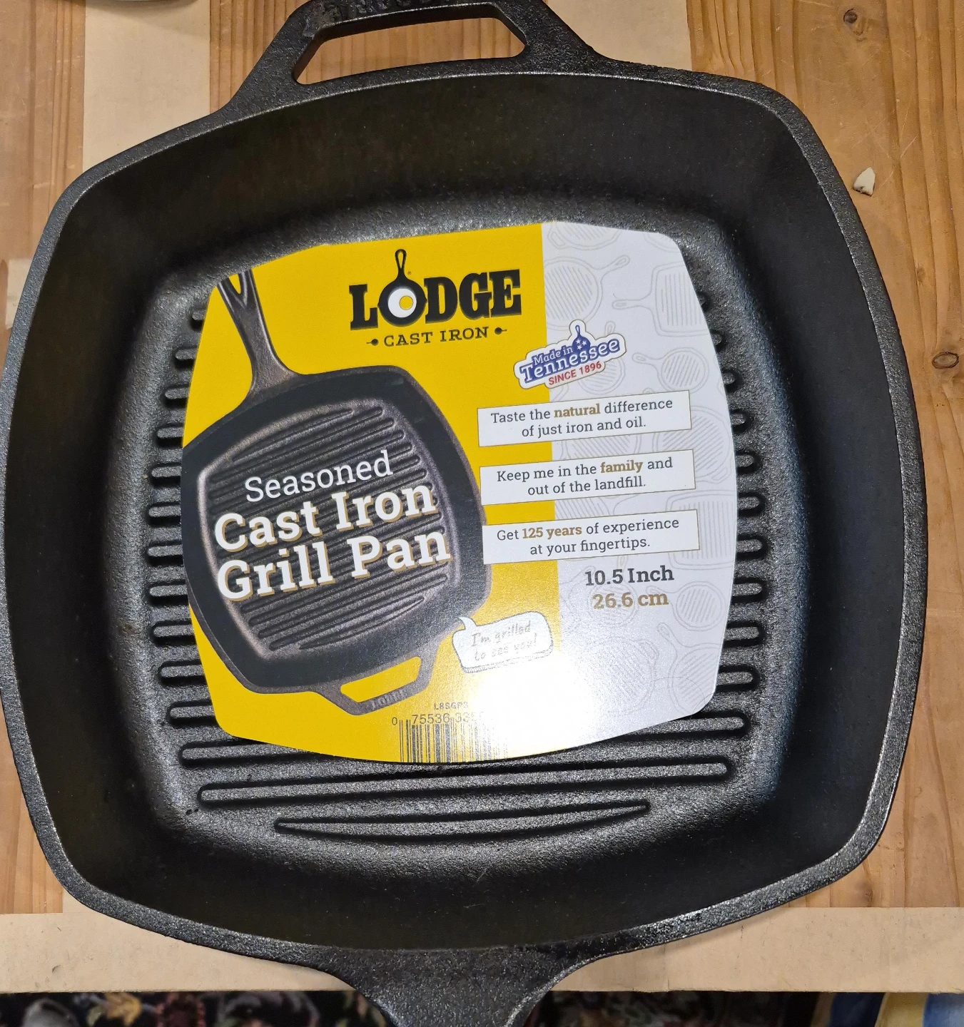 Lodge Seasoned Cast Iron Grill Pan - 10.5 Inch