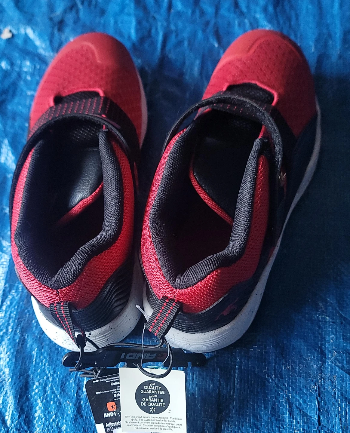 AND1 Red and Black Kids Sneakers