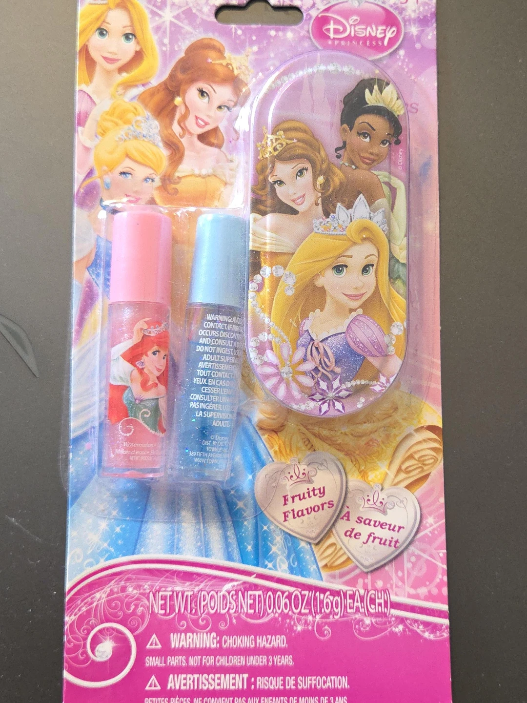 Disney Princess Lip Gloss Set - Watermelon & Fruity Flavors