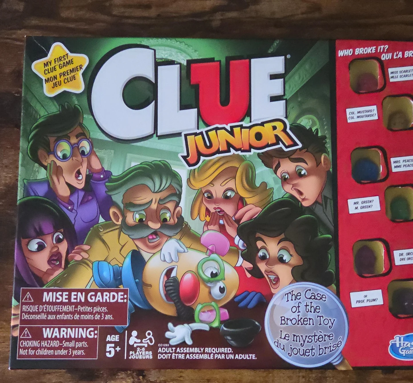Clue Junior The Case of the Broken Toy Board Game