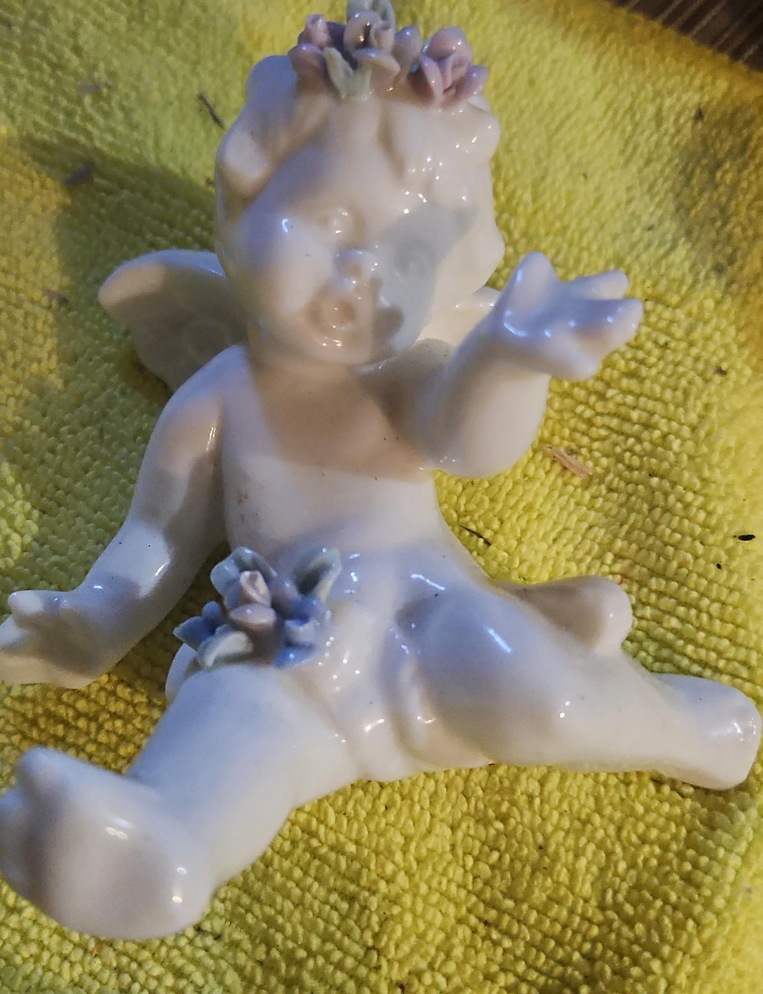 Porcelain Cherub Figurines (Set of 3)