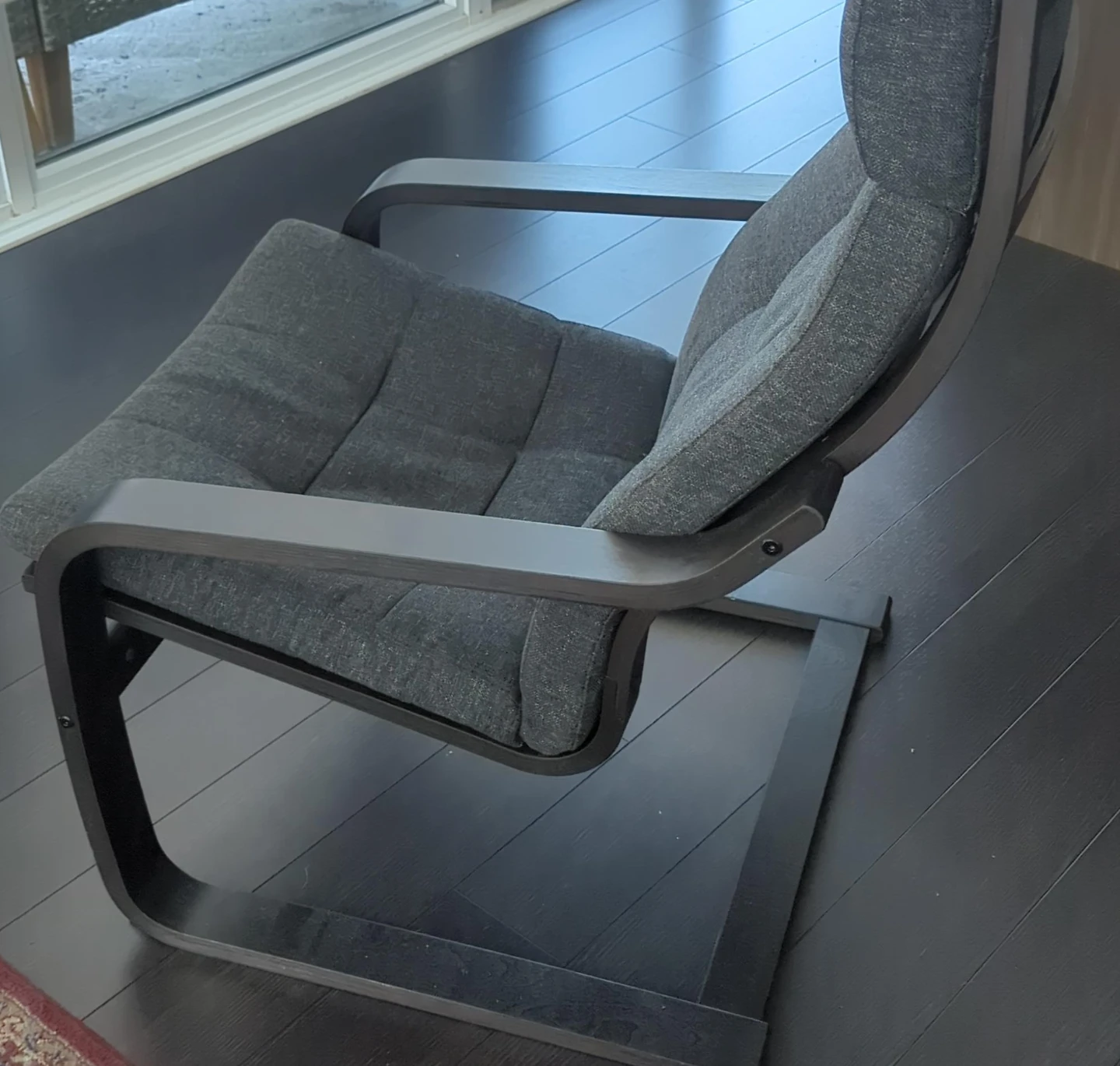 IKEA Poang - Dark Grey Accent Chair