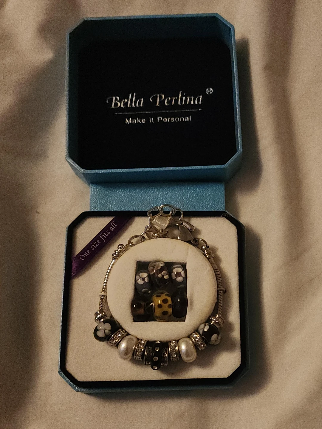 Bella Perlina Charm Bracelet with Beads
