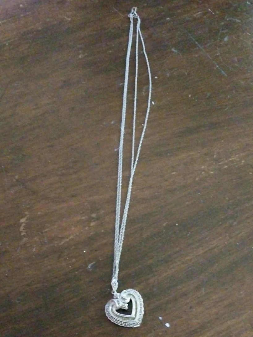 Silver Heart Pendant Necklace