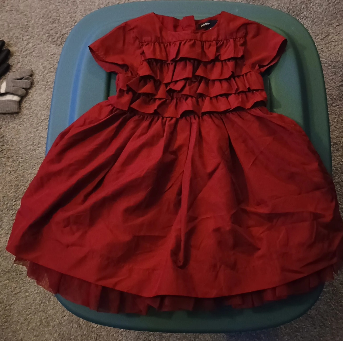 Baby Gap Red Ruffled Dress