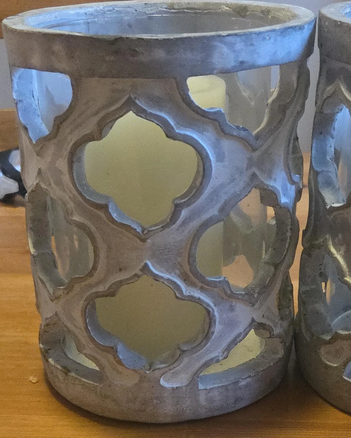 Pair of Decorative Lanterns with LED Candles