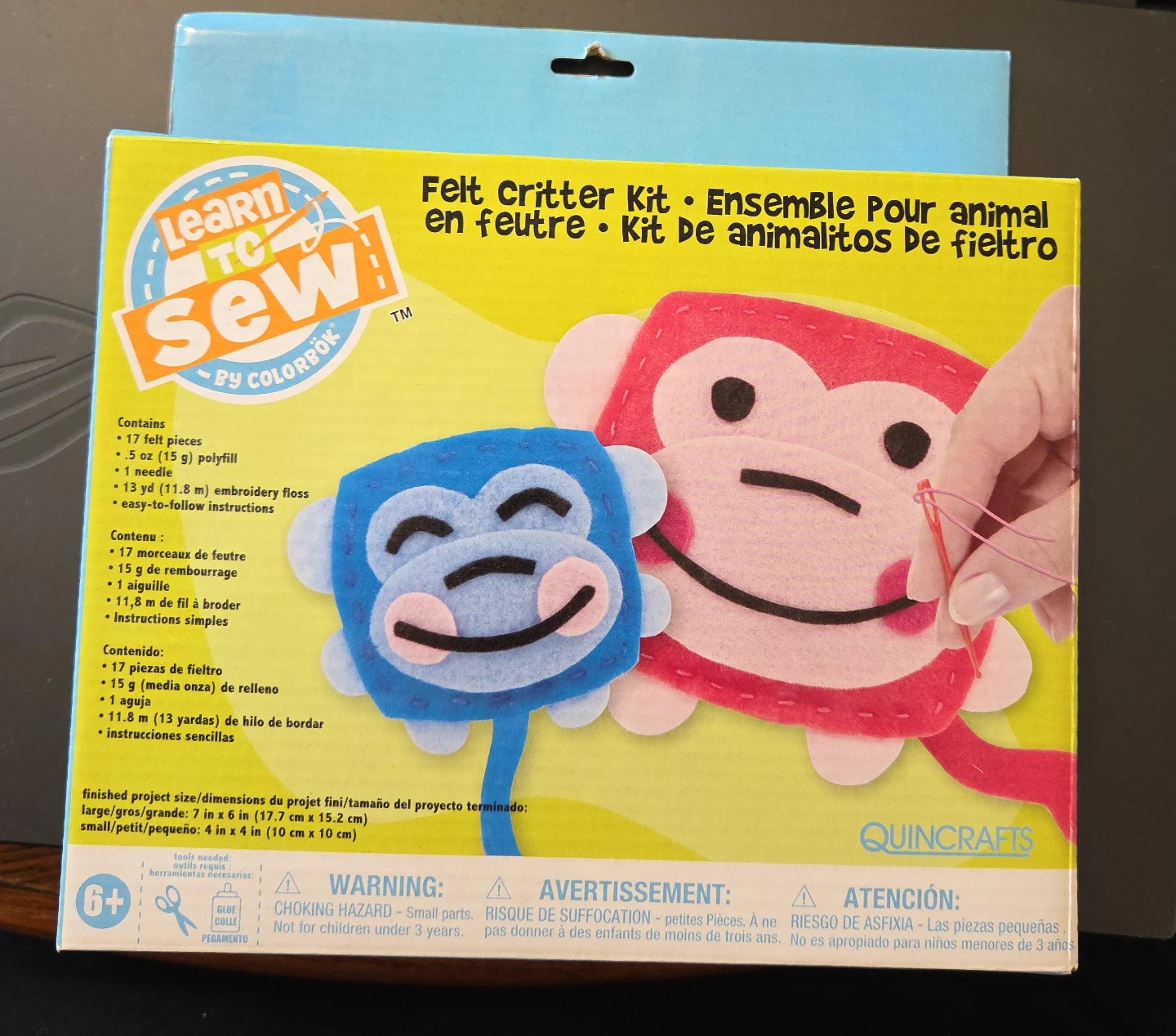 Learn to Sew Felt Critter Kit by Colorbok