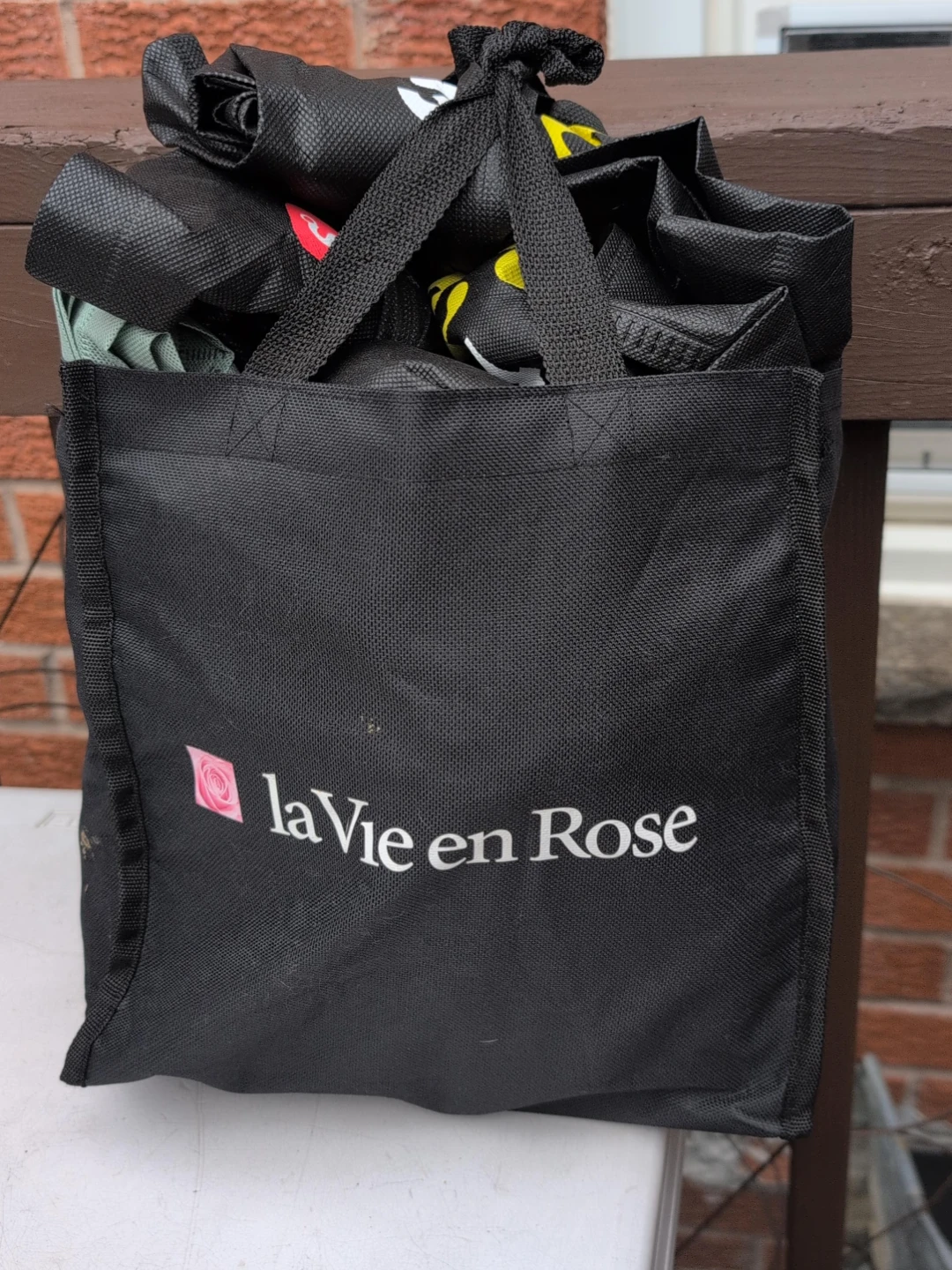 La Vie en Rose reusable shopping bag $10 for 17 bags
