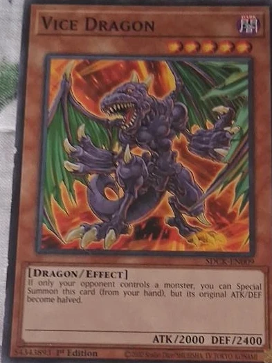 Vice Dragon Yu-Gi-Oh! Trading Card