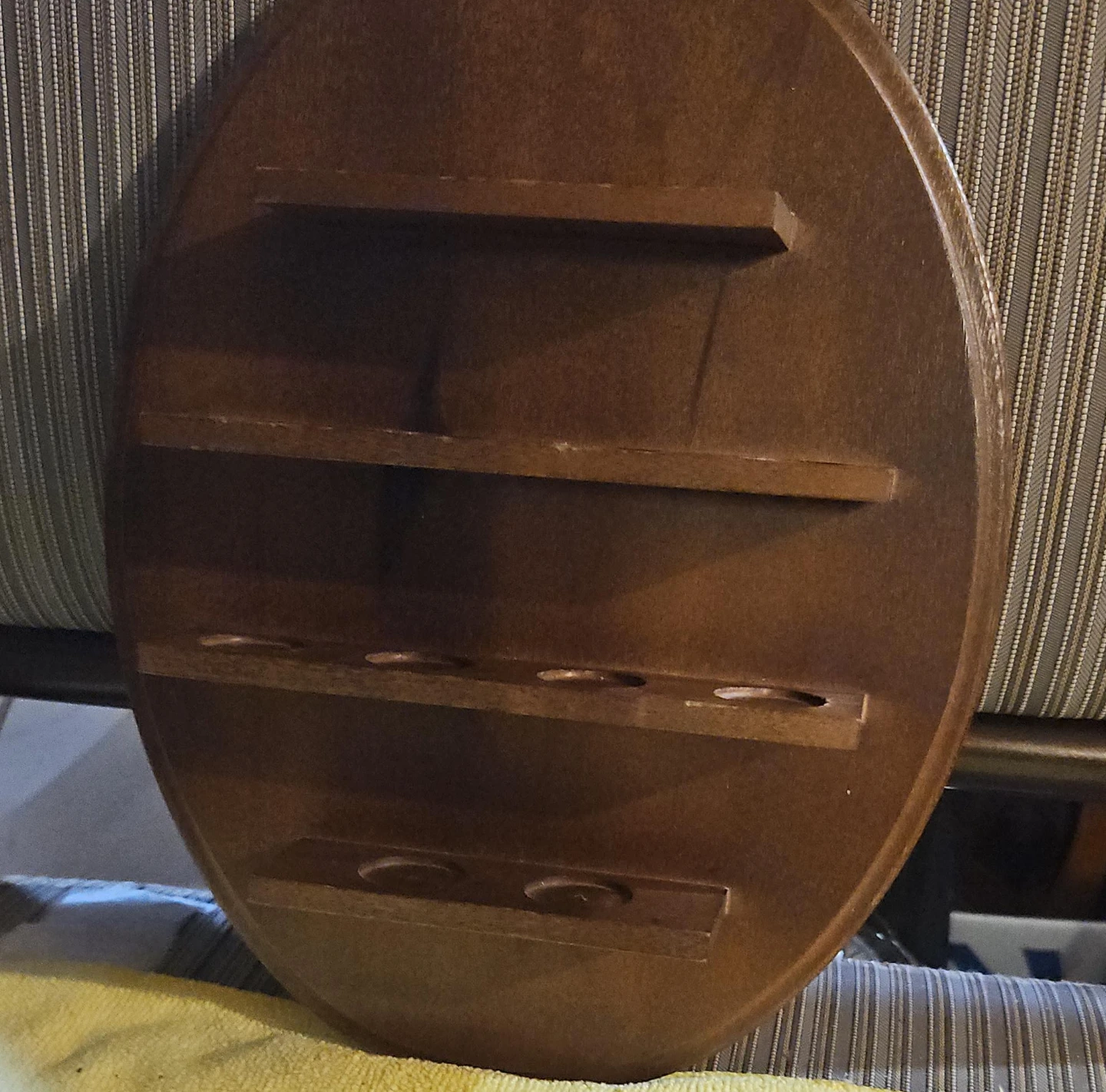 Wooden Oval Display Shelf