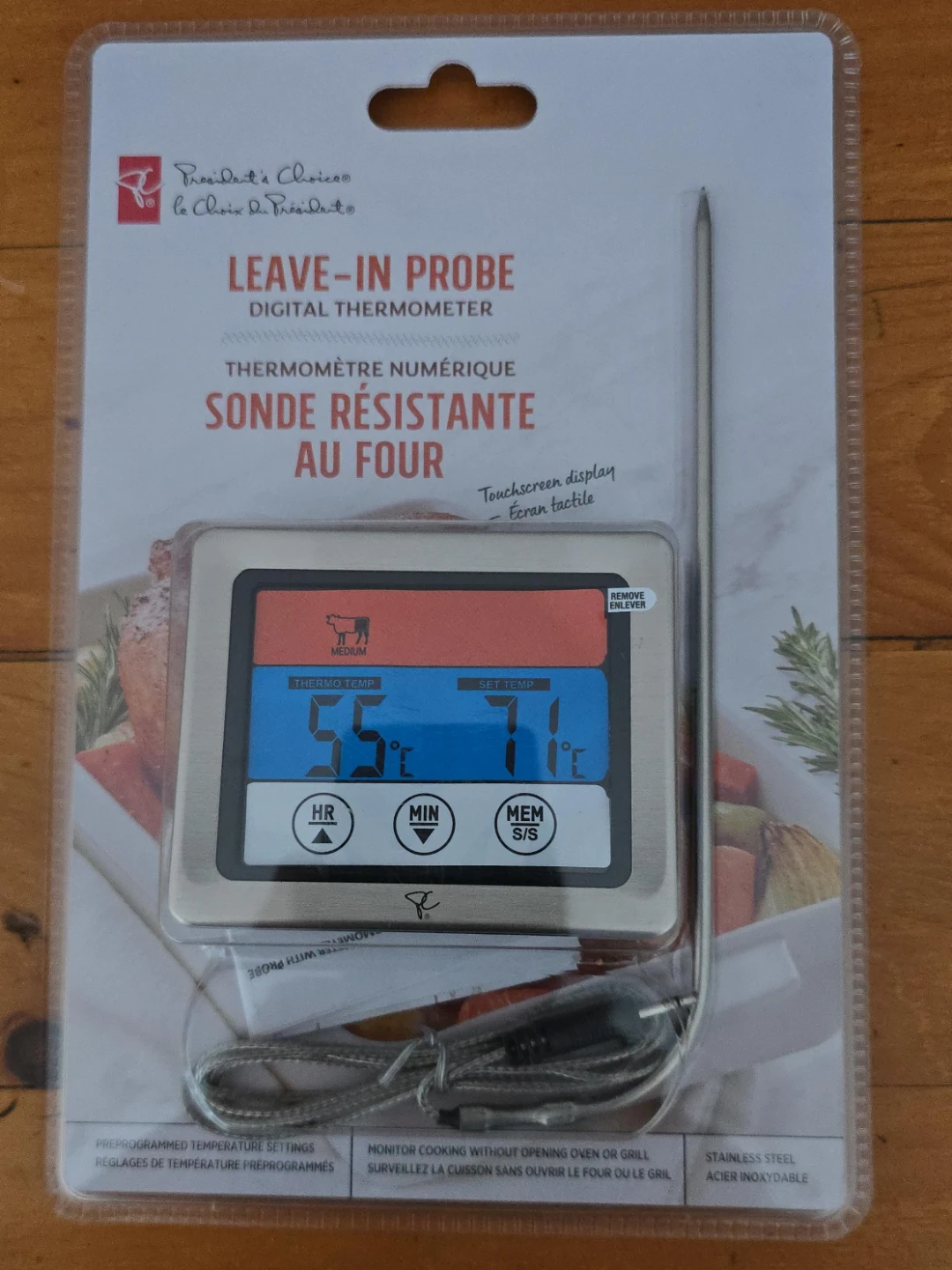 President's Choice Leave-In Probe Digital Thermometer